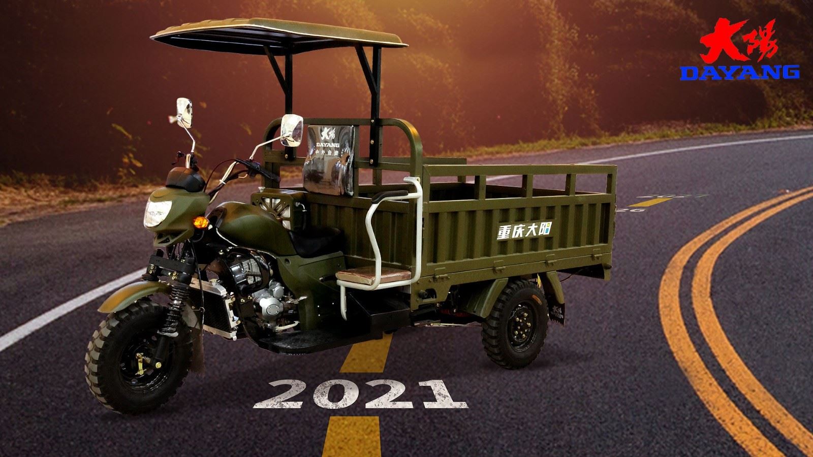 Africa powerful gasoline engine cargo tricycle